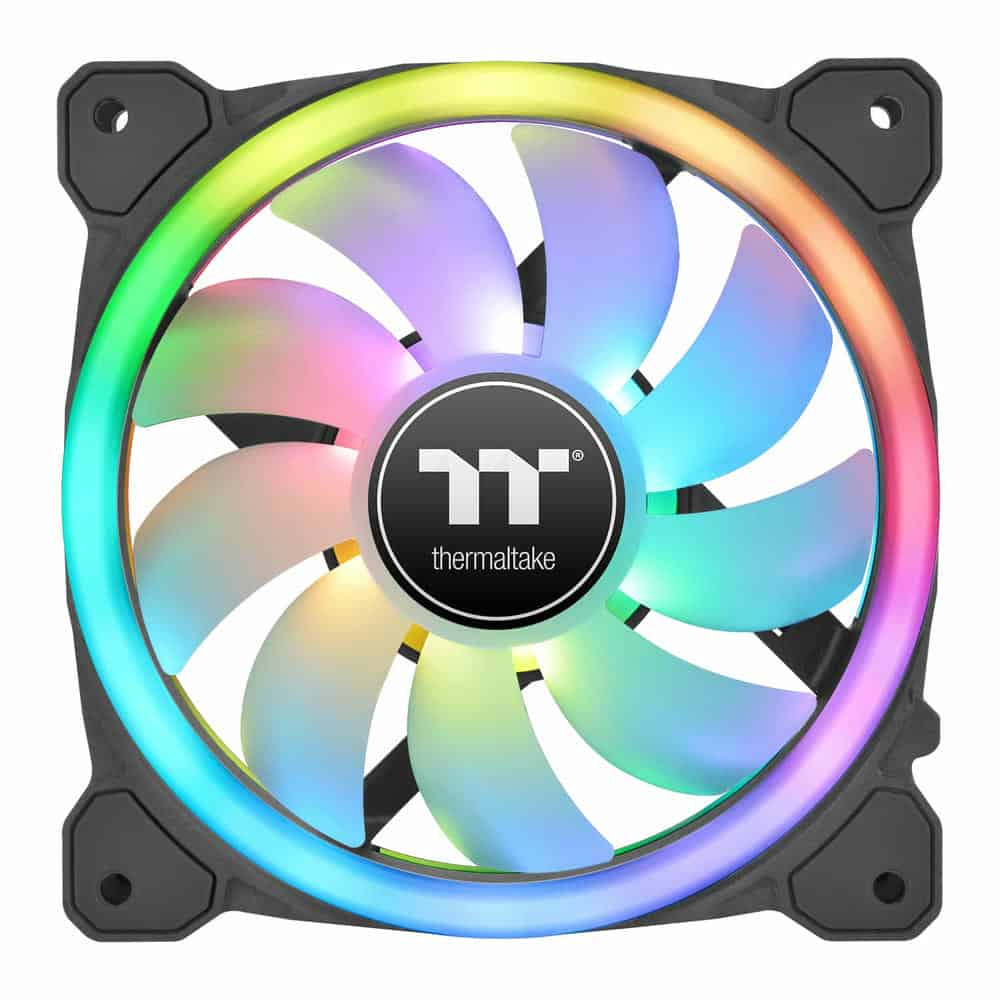 (image for) Thermaltake SWAFAN 14 RGB Reversible Airflow Radiator Fan (3 Fan Pack, 6 Fan Blades) with Controller